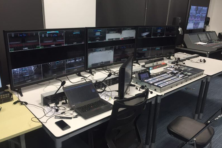 Konvision 42inch FHD broadcast monitors being applied for "2019 Ice Hockey World Championship" of CCTV5 live broadcast