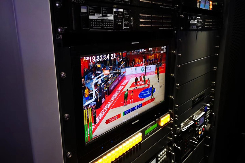 Basketball World Cup 2019!  Konvision 4K HDR monitors on live production!