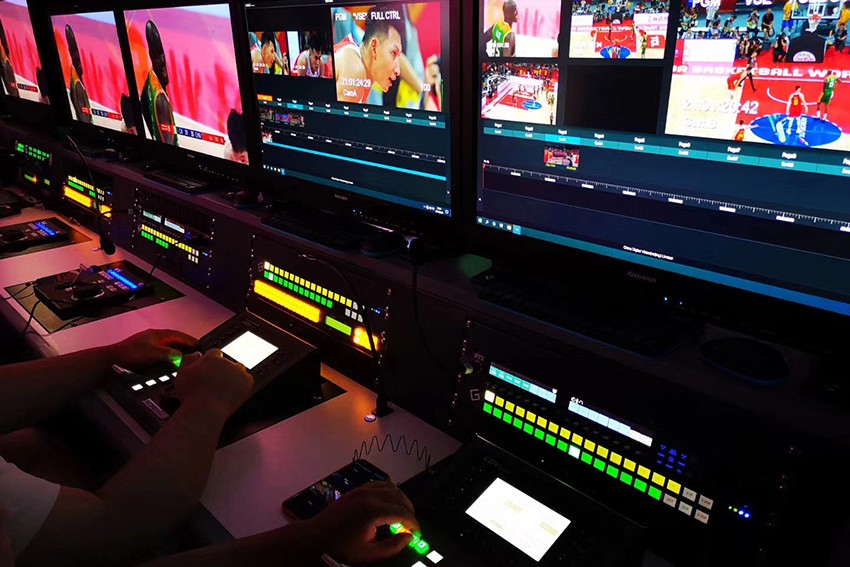 Basketball World Cup 2019!  Konvision 4K HDR monitors on live production!