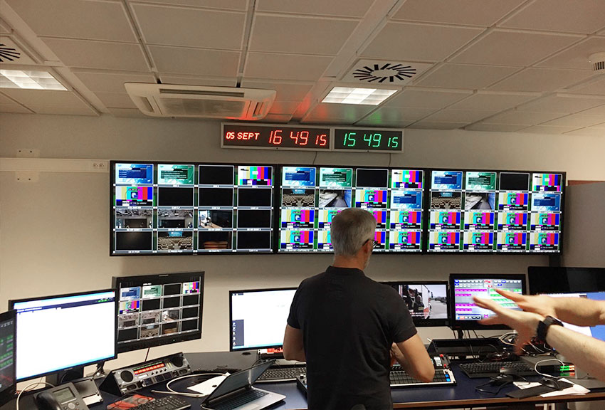 6x55" FDH monitors being applied at MCR of European Council
