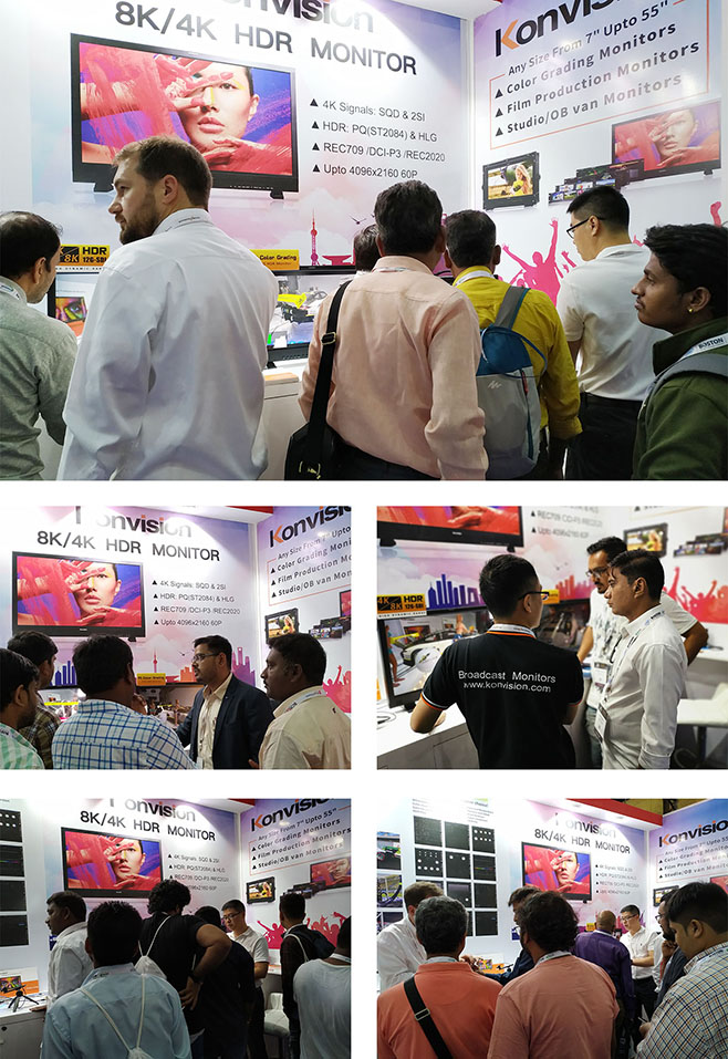 Konvision showed its Latest 4K/8K HDR Monitor in Broadcast India 2019