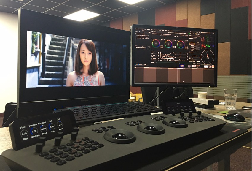 Konvision grade 1 level monitor with Baselight system