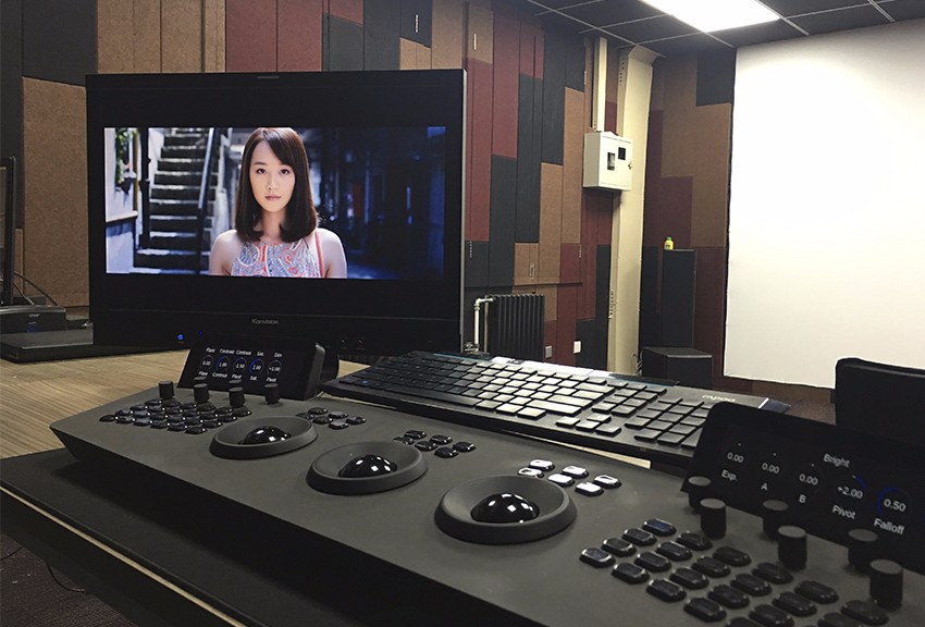 Konvision grade 1 level monitor with Baselight system