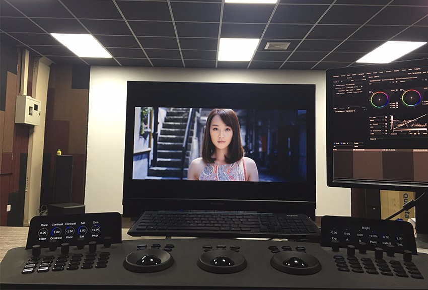 Konvision grade 1 level monitor with Baselight system