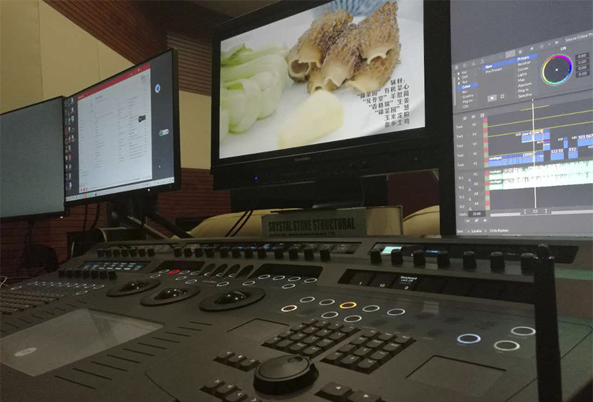 Konvision P3 color grading monitor with Quantel system