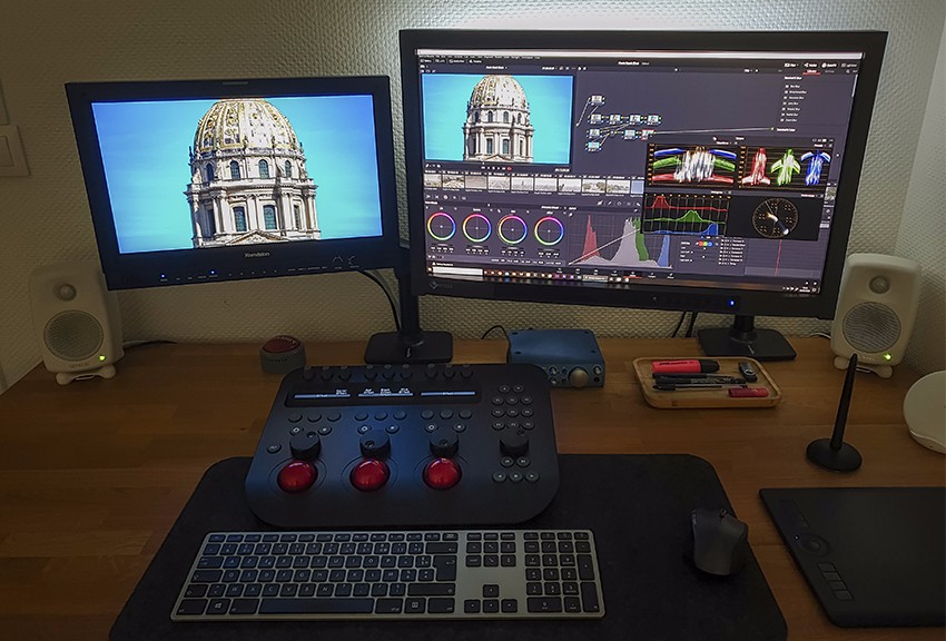 17inch P3 color grading monitor with Davinci Resolve