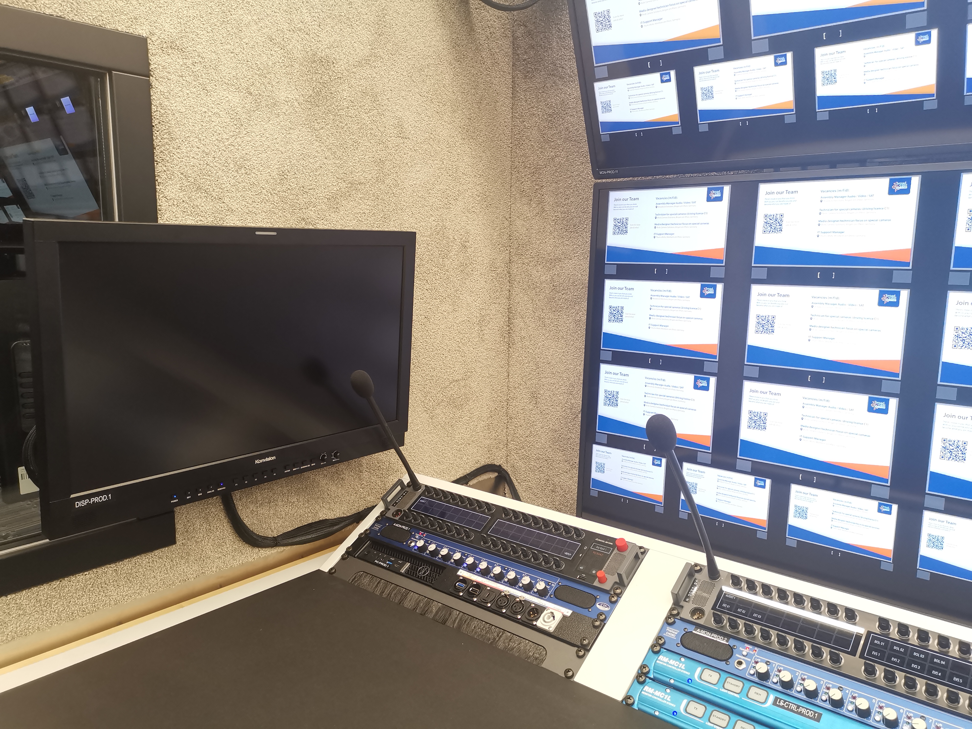 Konvision monitors were adopted by South Africa’s SuperSport IP2 broadcast truck