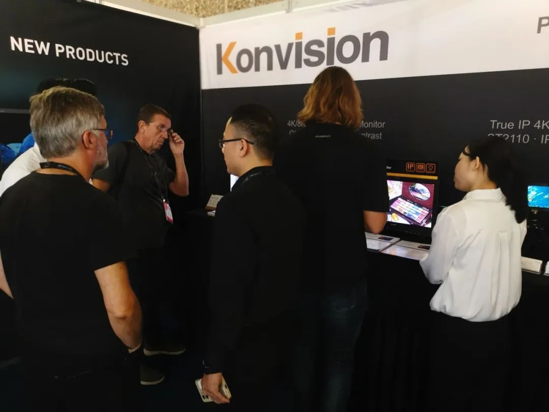 Konvision Cutting-Edge ST 2110 IP Monitors were Successfully Showcased in Amsterdam at IBC 2023