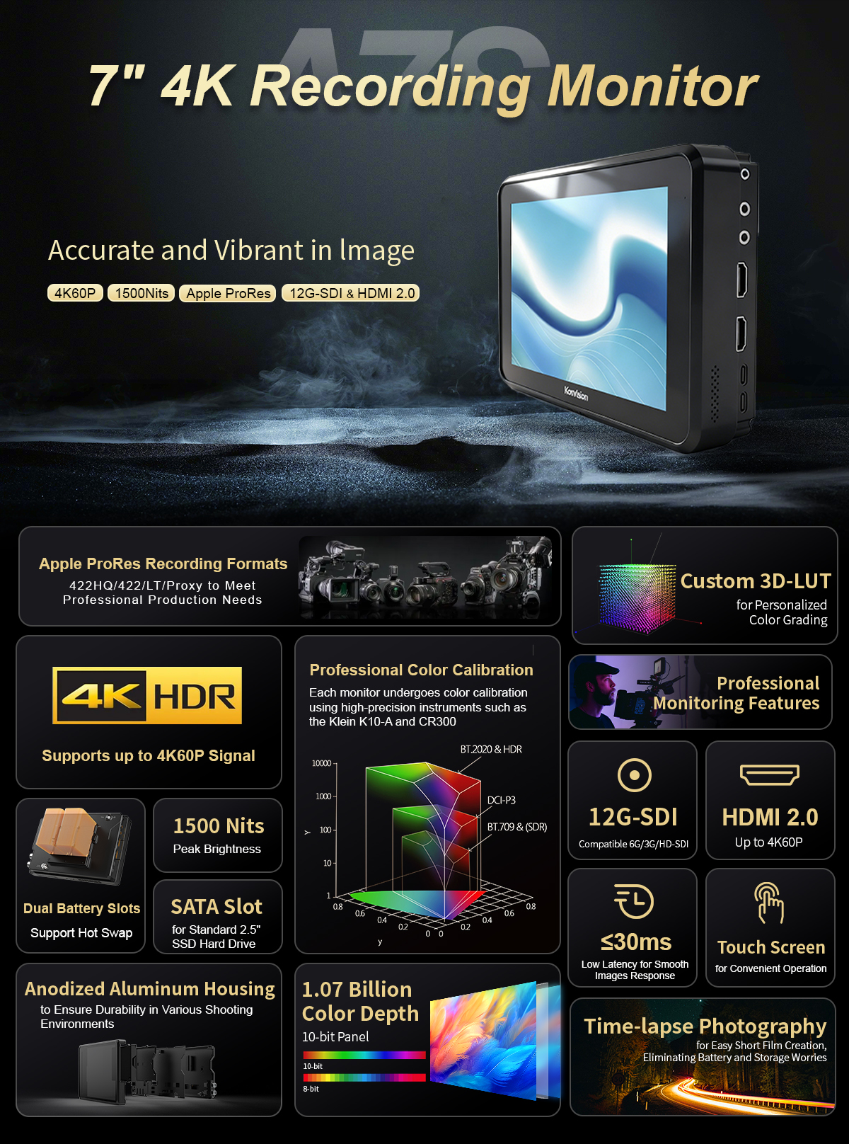 7" 4K60p Recording Monitor