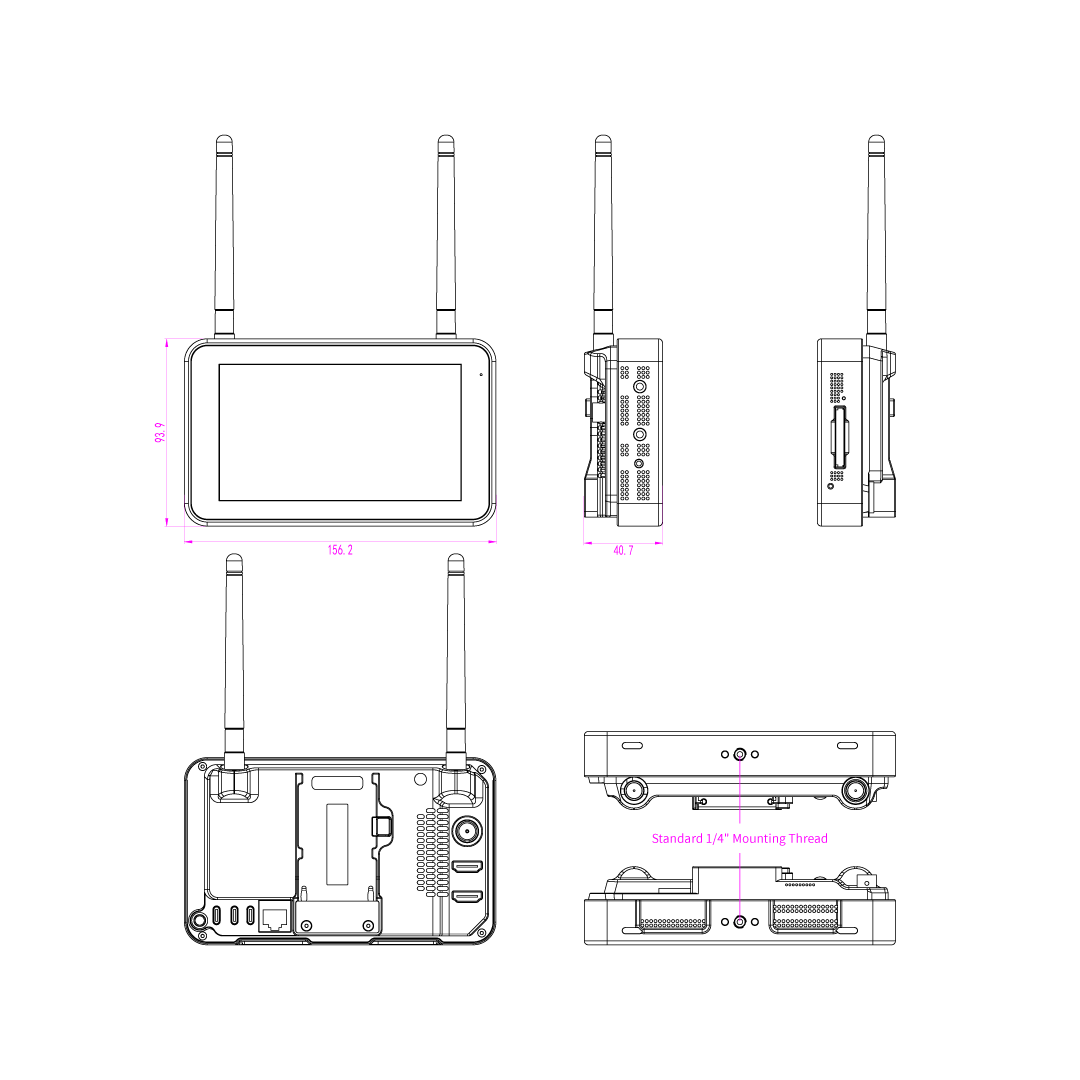 5.5" 4K HDR  Portable Recording Monitor
